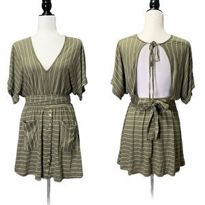 𝅺free People Beach Paradise Stripes Mini Dress